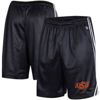 Men's Champion Black Oklahoma State Cowboys Team Lacrosse Shorts