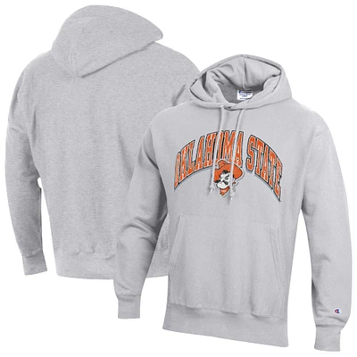 Sweat à capuche Champion Gray Oklahoma State Cowboys Vault Late Night Reverse Weave pour homme