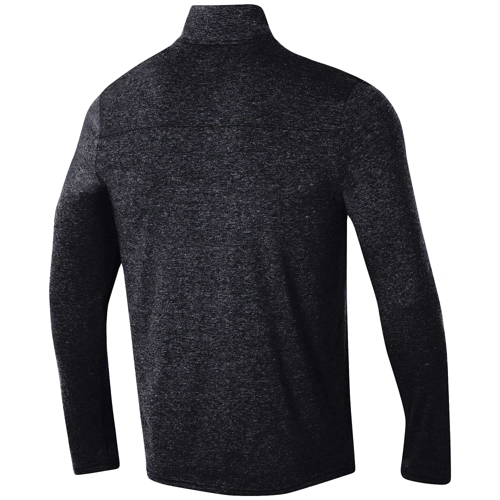 Men's Champion Heathered Black Oklahoma State Cowboys Field Day Team Quarter-Zip Jacket