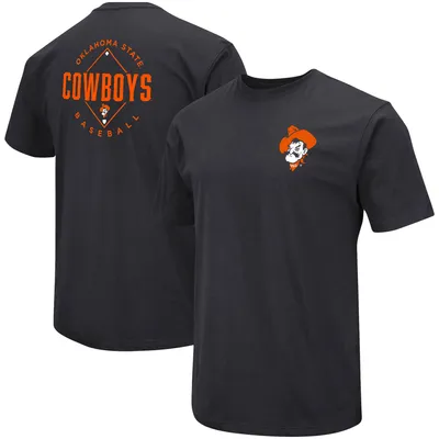 Oklahoma State Cowboys Colosseum Baseball On-Deck 2-Hit T-Shirt - Black