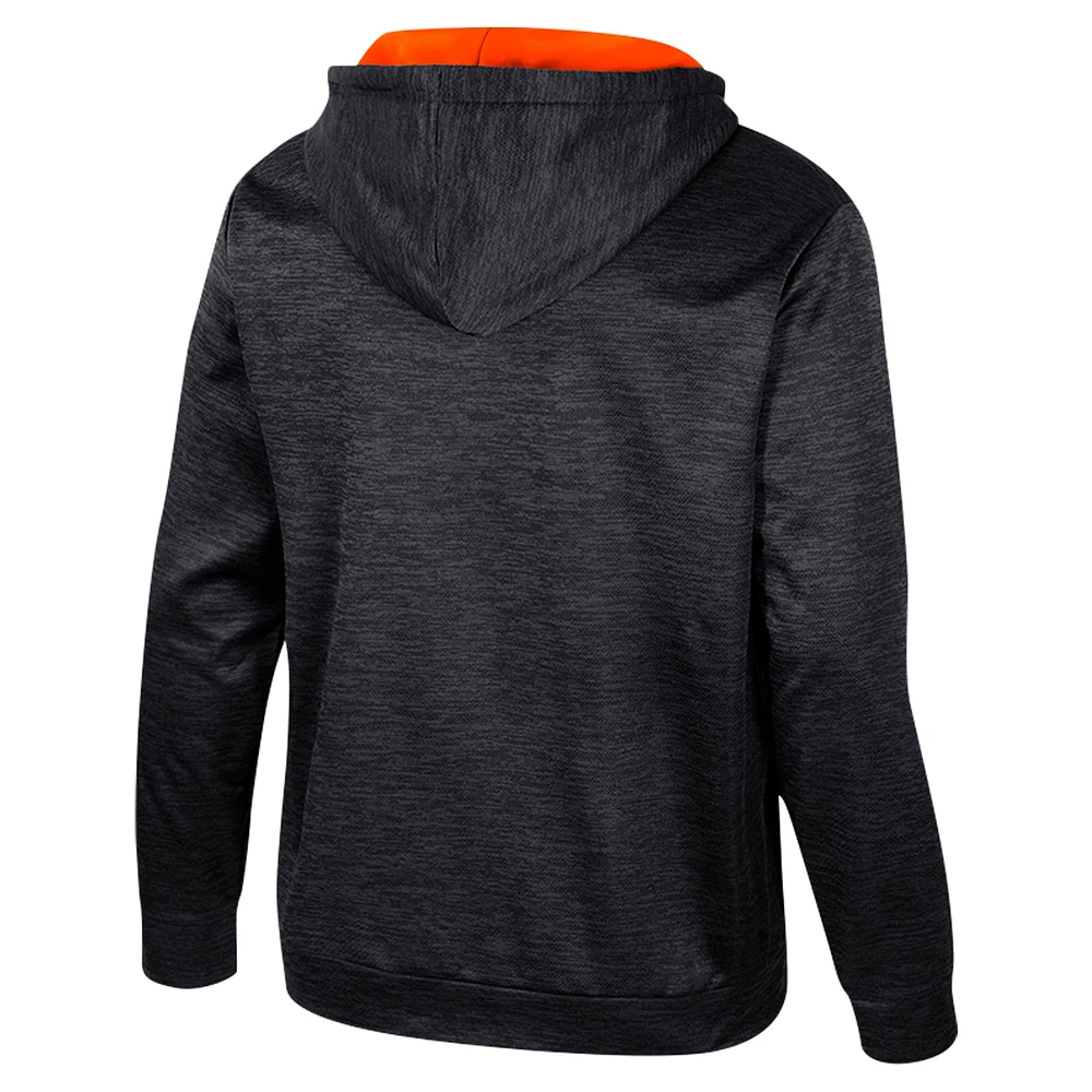 Men's Colosseum Black Oklahoma State Cowboys Cypher Half-Zip Hoodie