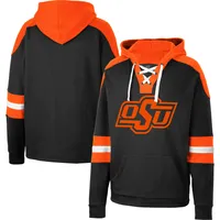 Men's Colosseum Oklahoma State Cowboys Lace-Up 4.0 Pullover Hoodie