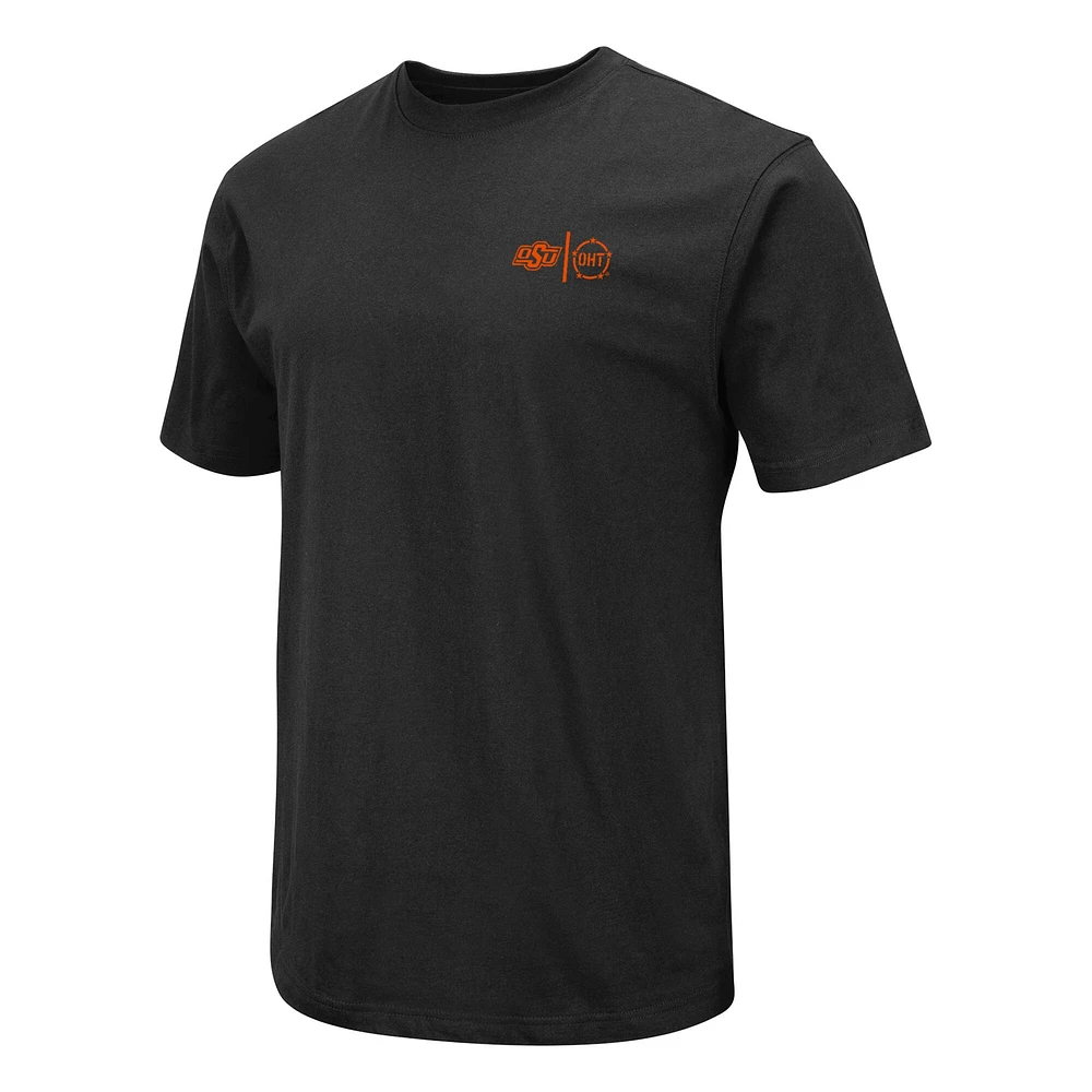 T-shirt d'appréciation militaire Colosseum pour homme Oklahoma State Cowboys OHT noir