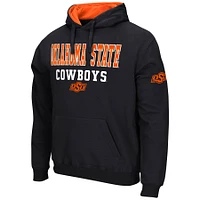 Men's Colosseum Black Oklahoma State Cowboys Sunrise Pullover Hoodie