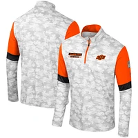 Men's Colosseum  Camo Oklahoma State Cowboys OHT Military Appreciation Tomahawk Quarter-Zip Windshirt