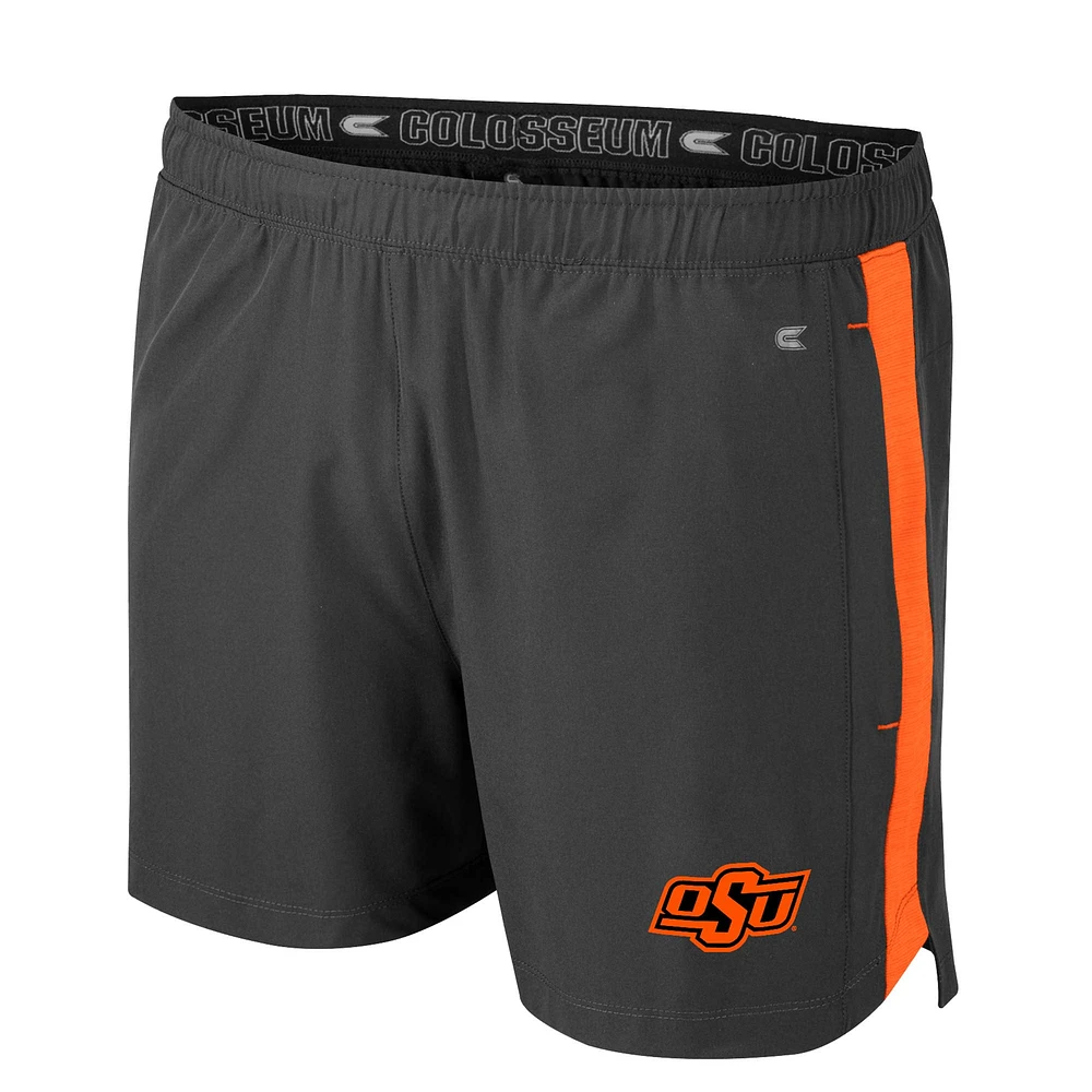 Men's Colosseum Charcoal Oklahoma State Cowboys Langmore Shorts