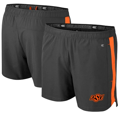 Men's Colosseum Charcoal Oklahoma State Cowboys Langmore Shorts