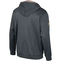 Pull à capuche pour hommes Colosseum Charcoal Oklahoma State Cowboys OHT Military Appréciation