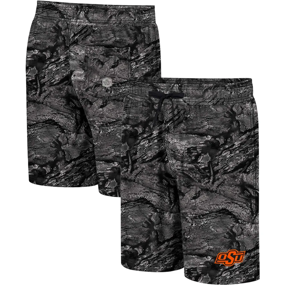 Colosseum Charcoal Oklahoma State Cowboys Realtree Aspect Ohana Short de bain pour homme