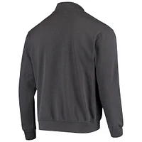 Men's Colosseum Charcoal Oklahoma State Cowboys Tortugas Logo Quarter-Zip Jacket