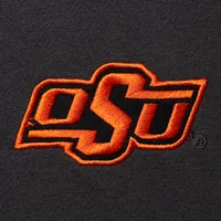 Men's Colosseum Charcoal Oklahoma State Cowboys Tortugas Logo Quarter-Zip Jacket