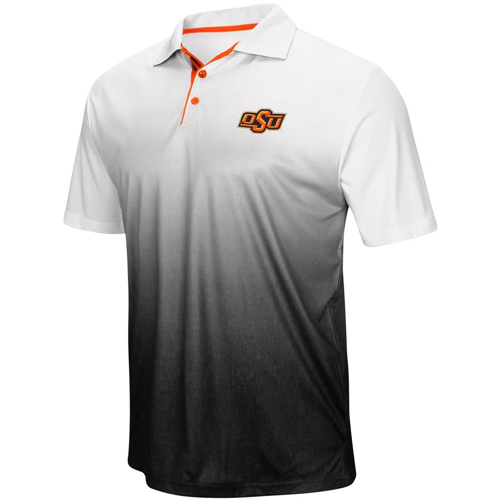 Men's Colosseum Gray Oklahoma State Cowboys Magic Team Logo Polo