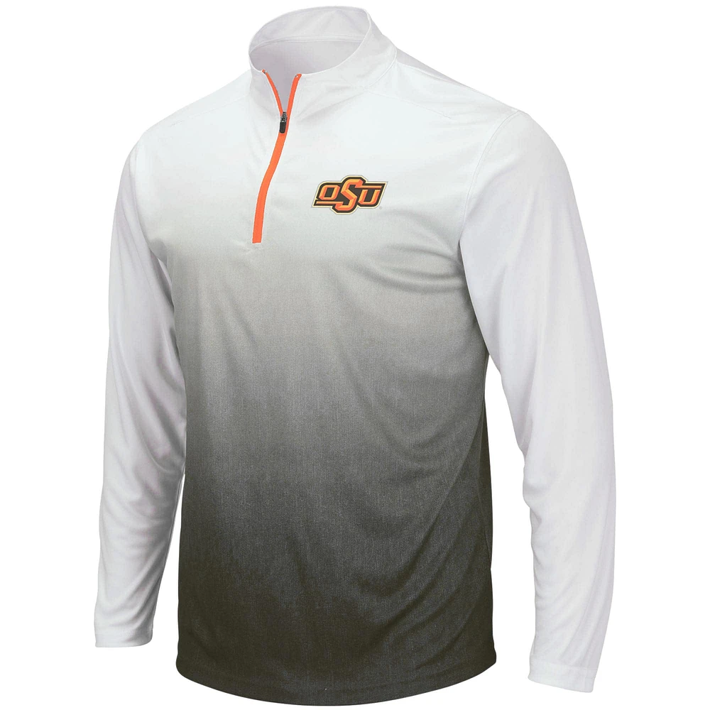 Colosseum Grey Oklahoma State Cowboys Magic Team Logo Veste à quart de zip pour homme