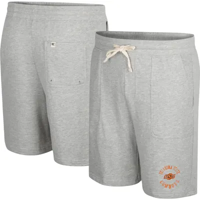 Men's Colosseum Heather Gray Oklahoma State Cowboys Love To Hear This Terry Shorts