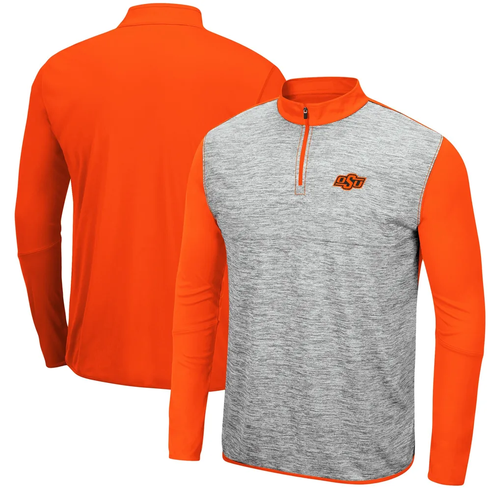 Men's Colosseum Black Oklahoma State Cowboys Full-Zip Bomber Jacket