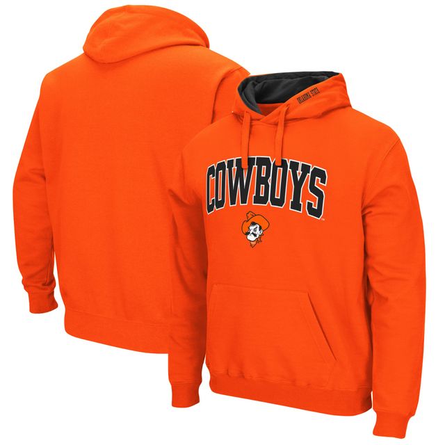 Sweat à capuche Colosseum Orange Oklahoma State Cowboys Arch & Logo 3.0 pour homme