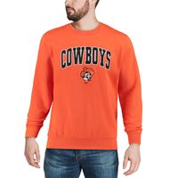 Men's Colosseum Oklahoma State Cowboys Arch & Logo Crew Neck Sweatshirt