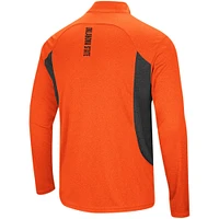 Men's Colosseum Orange Oklahoma State Cowboys Audible Quarter-Zip Windshirt