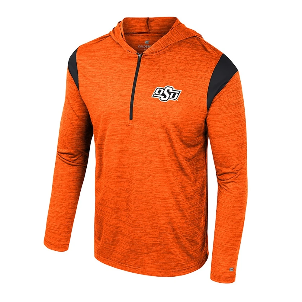 Men's Colosseum Orange Oklahoma State Cowboys Dozer Half-Zip Windshirt