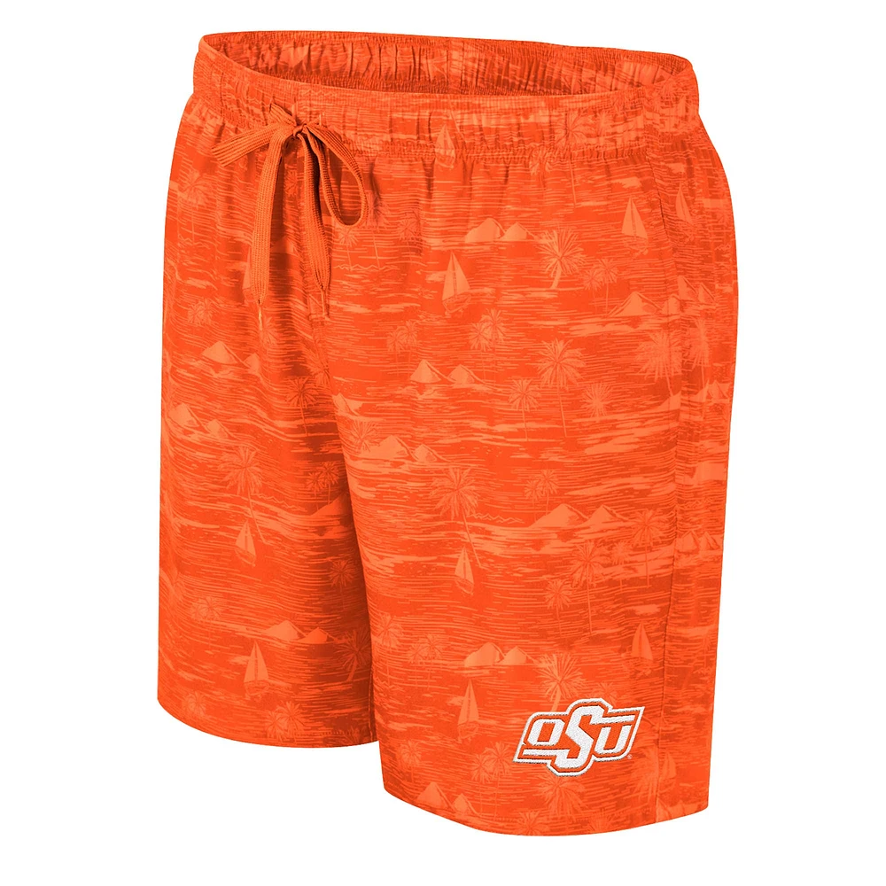 Men's Colosseum Orange Oklahoma State Cowboys Ozark Swim Shorts