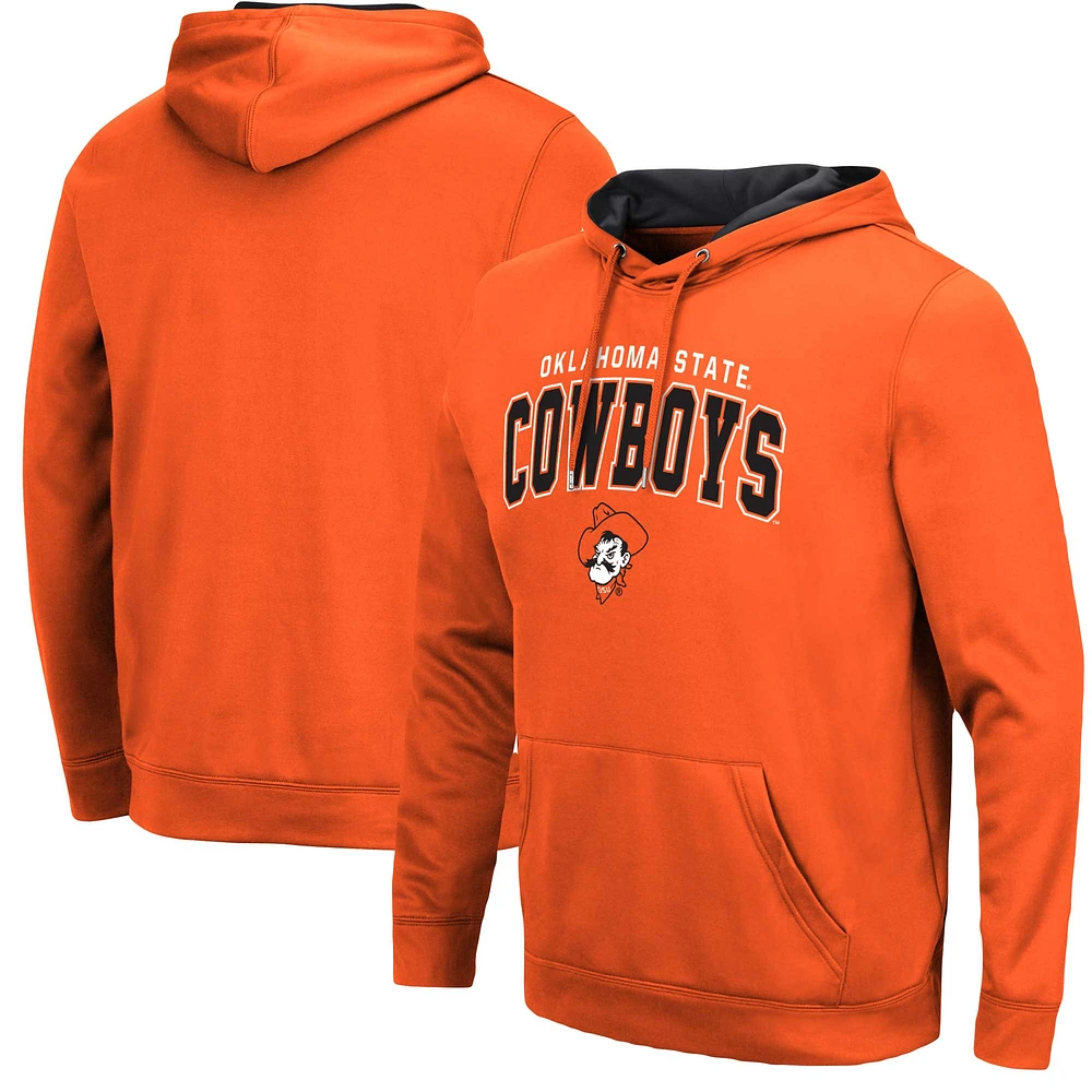 Pull à capuche orange Colosseum pour hommes Oklahoma State Cowboys Resistance Pull