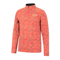 Men's Colosseum Orange Oklahoma State Cowboys Tivo Quarter-Zip Jacket