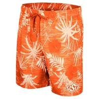 Men's Colosseum Orange Oklahoma State Cowboys What Else is New Swim Shorts