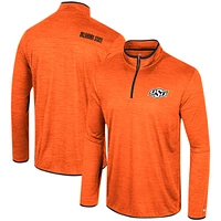 Men's Colosseum Orange Oklahoma State Cowboys Wright Quarter-Zip Windshirt