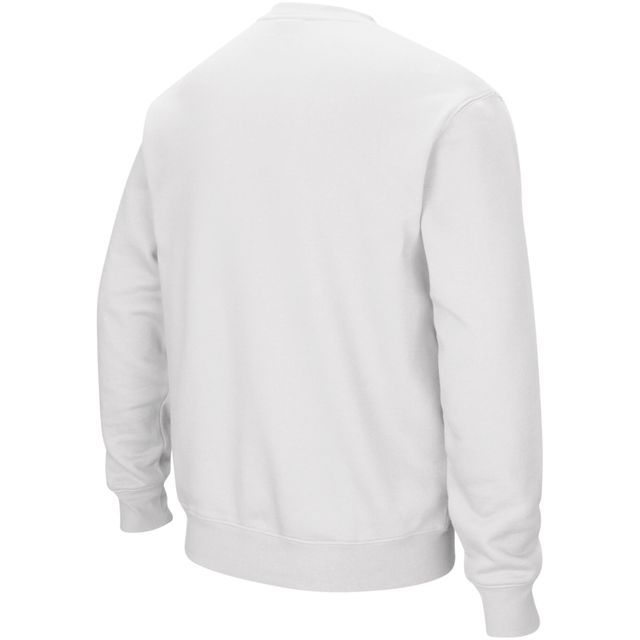 Colosseum White Oklahoma State Cowboys Arch & Logo Crew Neck Sweat-shirt pour homme