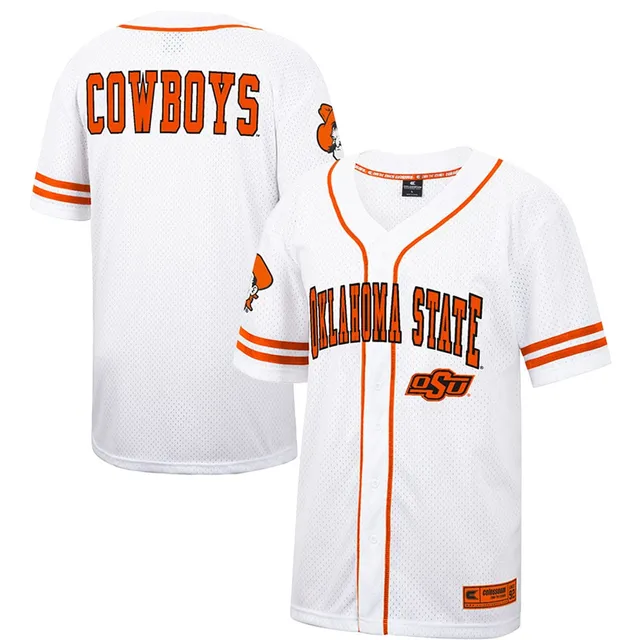 Men's ProSphere White Oklahoma State Cowboys NIL Pick-A-Player Baseball Jersey