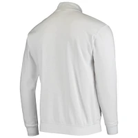 Men's Colosseum White Oklahoma State Cowboys Tortugas Logo Quarter-Zip Jacket