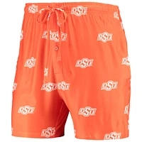 Concepts Sport - Oklahoma State Cowboys Flagship Allover Print Jam Short Orange