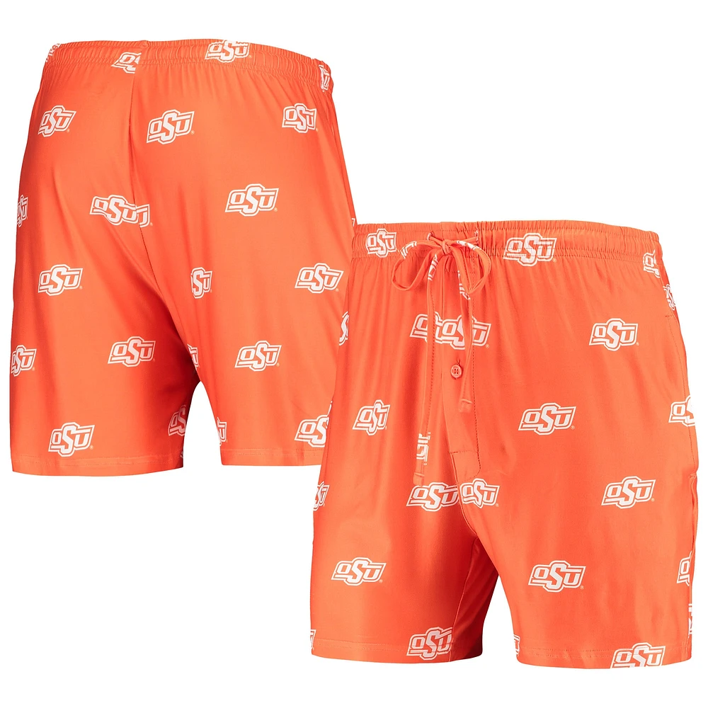 Concepts Sport - Oklahoma State Cowboys Flagship Allover Print Jam Short Orange