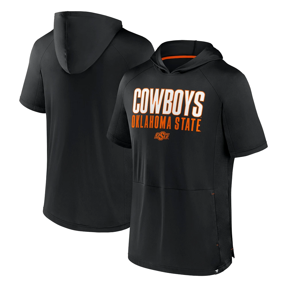 Men's Fanatics  Black Oklahoma State Cowboys Core Read Hoodie T-Shirt