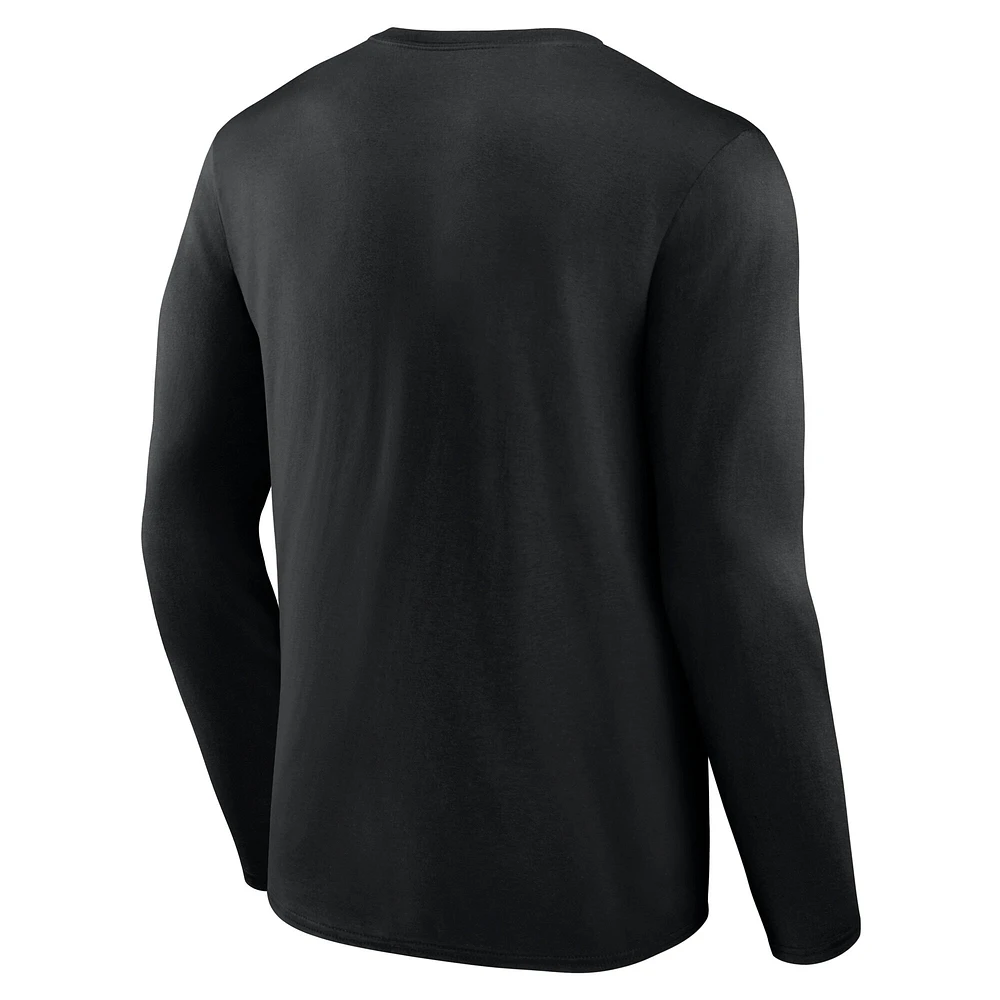 Men's Fanatics Black Oklahoma State Cowboys OHT Tricode Long Sleeve T-Shirt