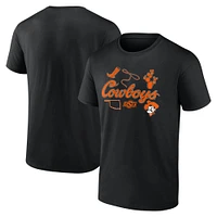 Men's Fanatics Black Oklahoma State Cowboys Power Drive T-Shirt