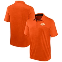 Polo classique Homefield des Cowboys de l'Oklahoma State Orange chiné Fanatics pour hommes