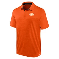 Polo classique Homefield des Cowboys de l'Oklahoma State Orange chiné Fanatics pour hommes