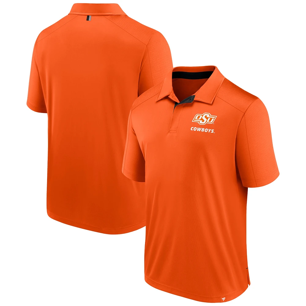 Polo Fanatics Orange Fundamental Defender pour homme des Cowboys de l'Oklahoma State