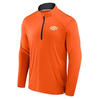 Men's Fanatics Orange Oklahoma State Cowboys Fundamental Defender Quarter-Zip Jacket