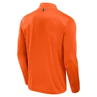 Men's Fanatics Orange Oklahoma State Cowboys Fundamental Defender Quarter-Zip Jacket