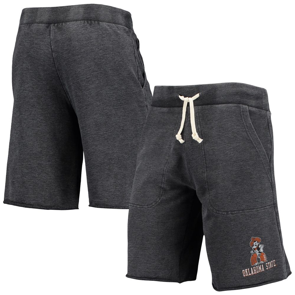 Men's Heathered Black Alternative Apparel Oklahoma State Cowboys Victory Lounge Shorts