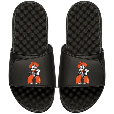 Oklahoma State Cowboys ISlide Mascot Slide Sandals - Black