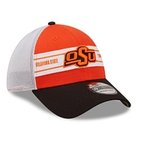 Casquette flex 39THIRTY à bandes orange/noir Oklahoma State Cowboys New Era pour homme