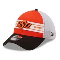 Casquette flex 39THIRTY à bandes orange/noir Oklahoma State Cowboys New Era pour homme