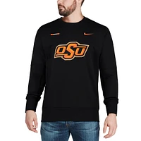 Men's Nike Black Oklahoma State Cowboys 2017 Sideline Performance Crew Sweatshirt