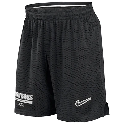 Men's Nike Black Oklahoma State Cowboys 2024 Sideline Mesh Shorts