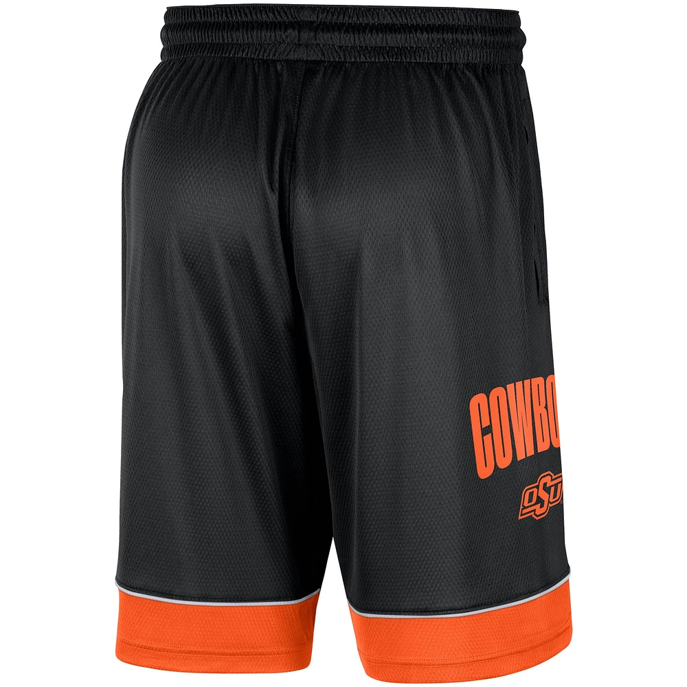 Men's Nike Black Oklahoma State Cowboys Fast Break Performance Shorts