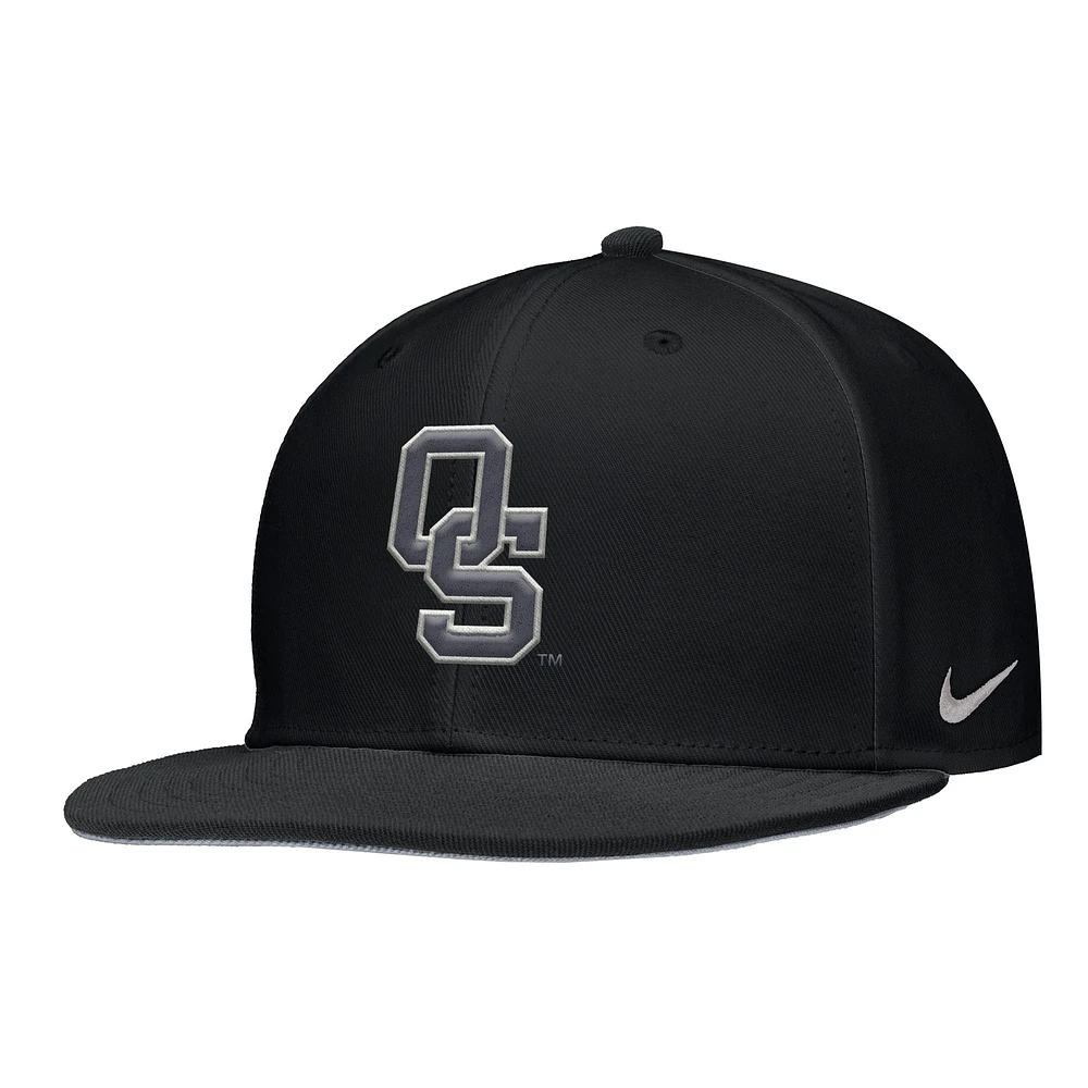 Men's Nike Black Oklahoma State Cowboys Folds of Honor On-Field Baseball Performance Fitted Hat