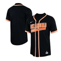 Maillot de baseball réplique Nike pour hommes, noir, Oklahoma State Cowboys,